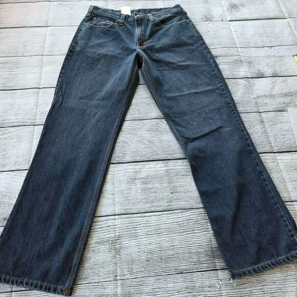 Carhartt Men's Jeans Relaxed Fit Dark Wash Size 34x32 - Picture 2 of 9